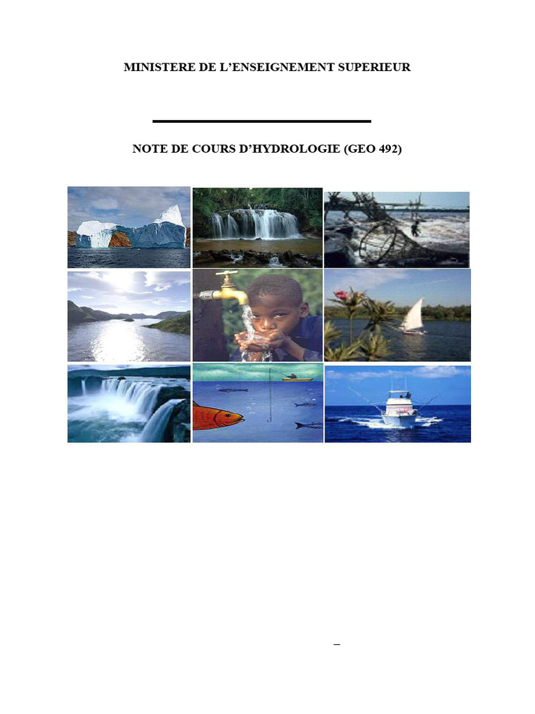 Cours d'Hydrologie pour Étudiants L4 SVT | PDF | Évapotranspiration ...