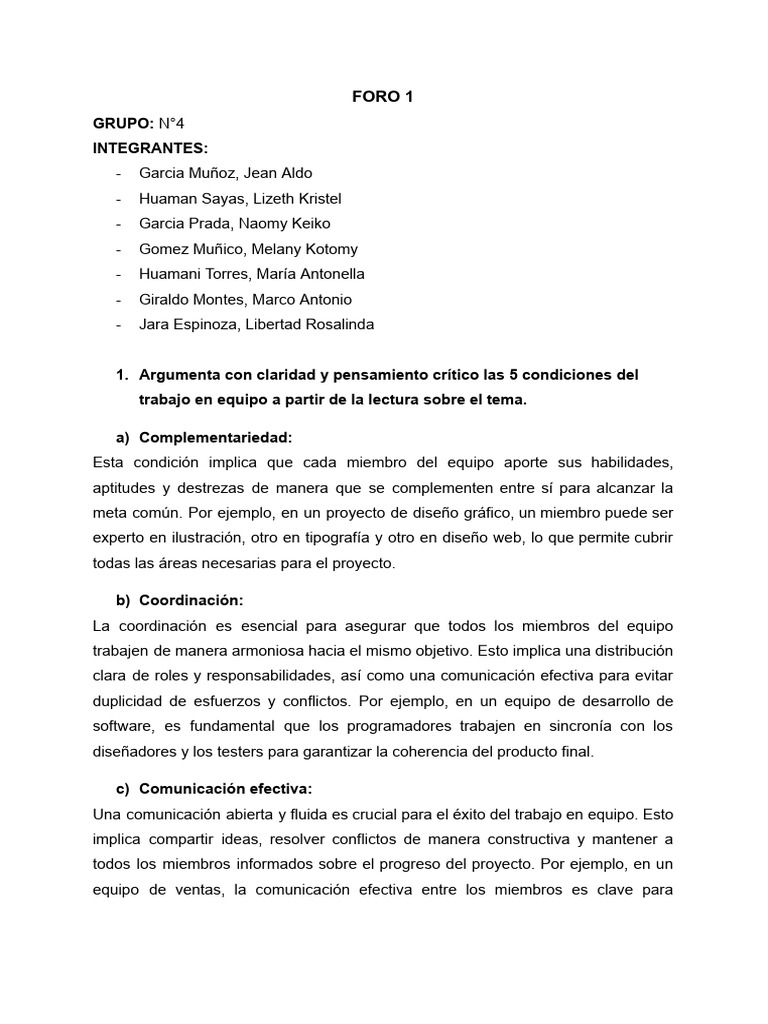 Foro 2 | PDF