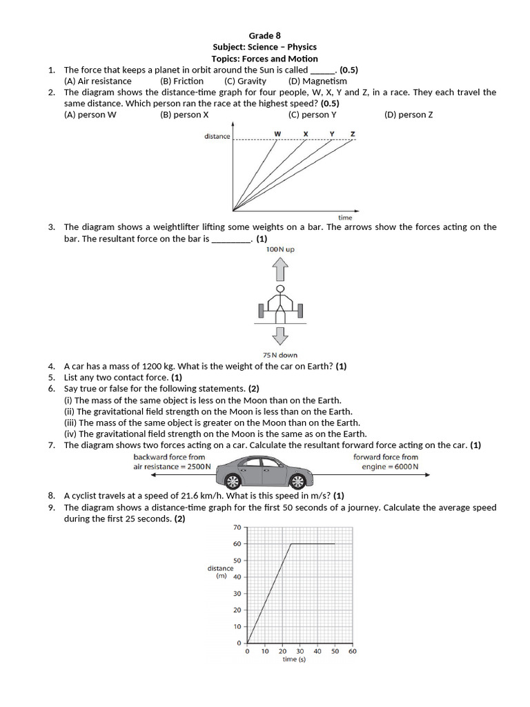 Ks3 Science Test Paper