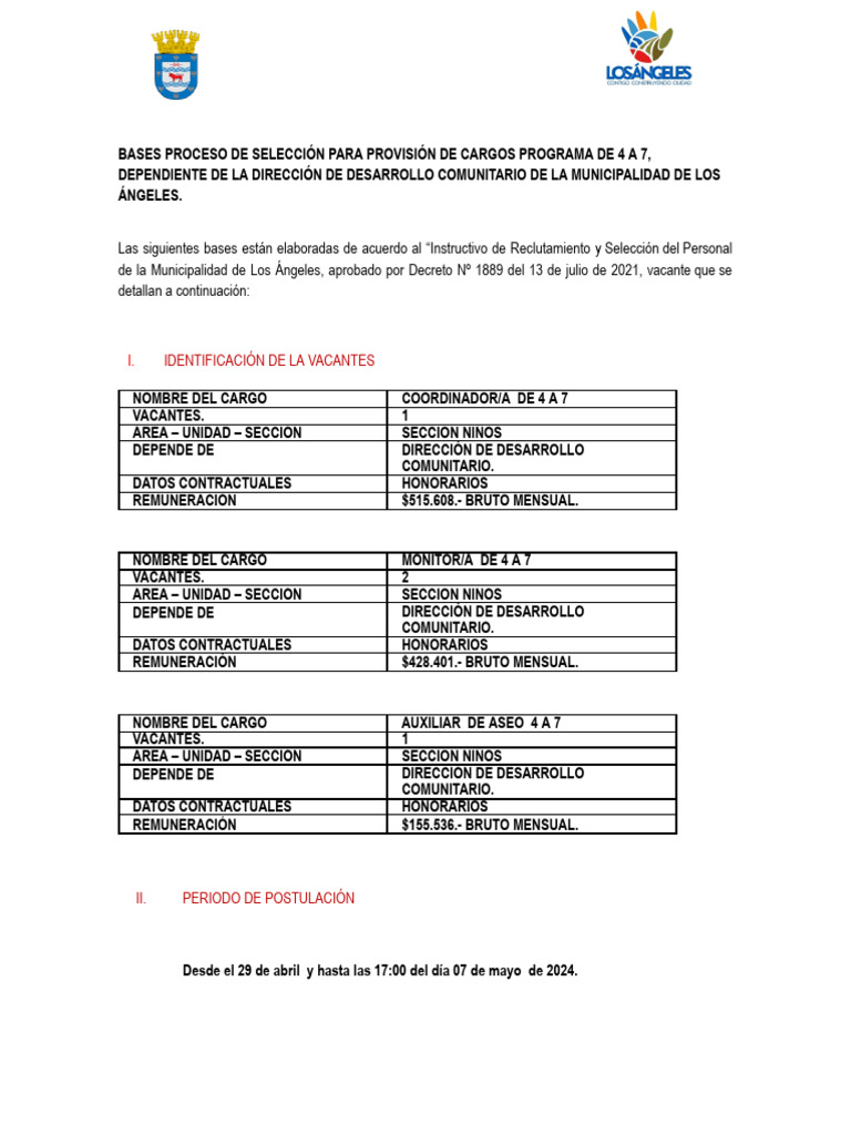 Bases Programa 4 A 7 | PDF