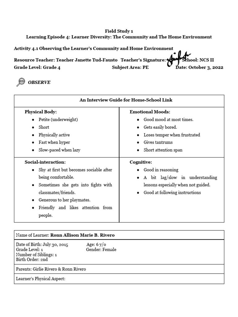 Learning Episode 4 1 Pdf