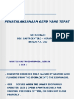 Penatalaksanaan Gerd Yang Tepat: Sri Soetadi Div. Gastroentero - Hepatologi Rsham-F.K. Usu