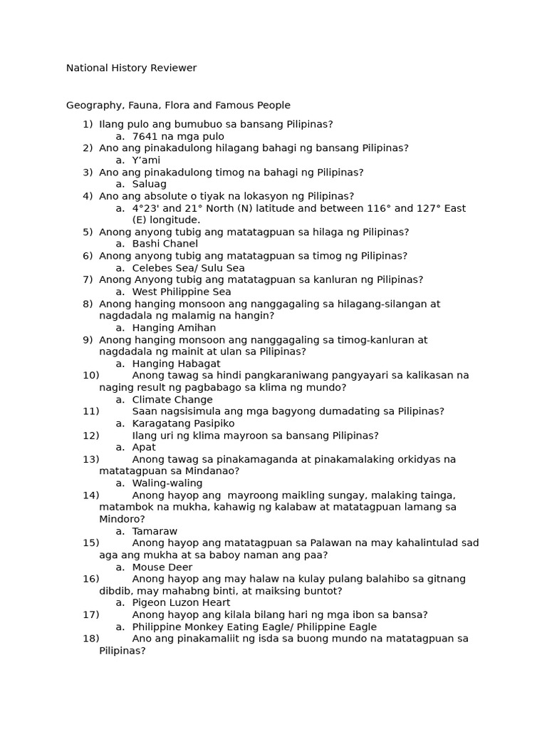 National History Reviewer | PDF