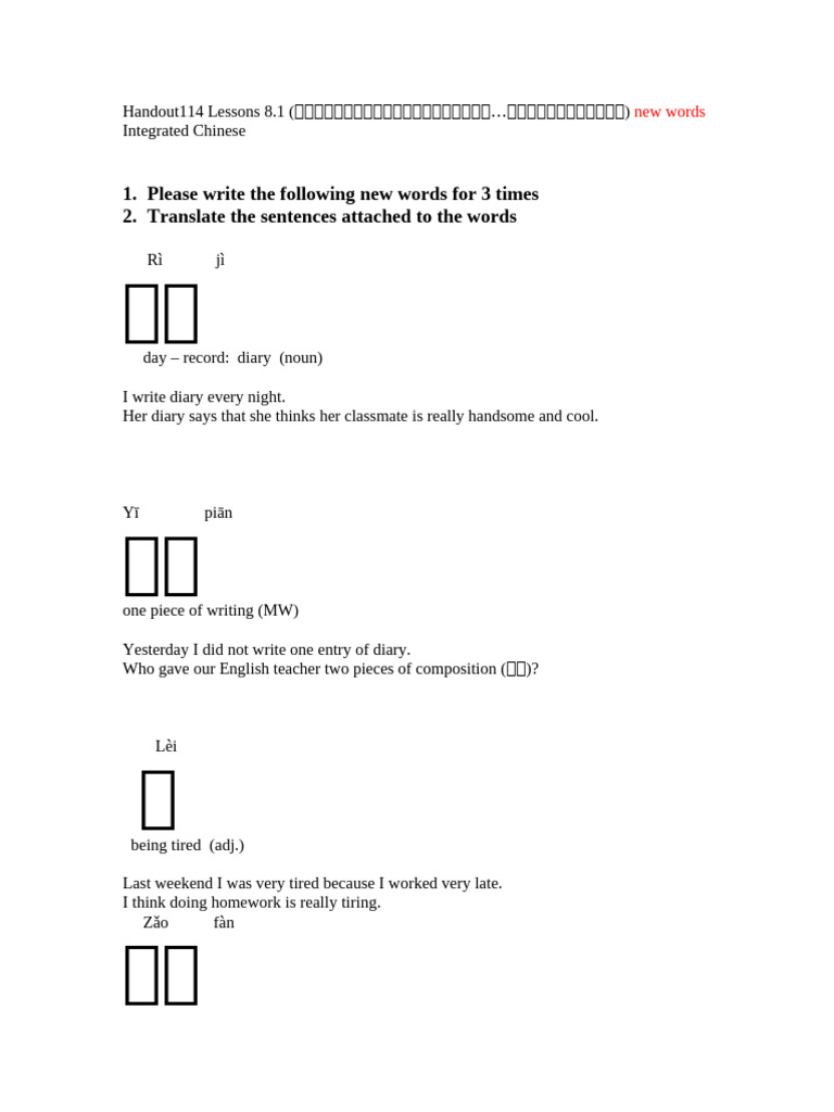 Handout114-120 Lesson 8.1 | PDF | English Language | Linguistics