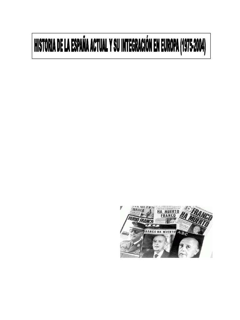 Tema 18 La Transición Española (1975-2004) | PDF