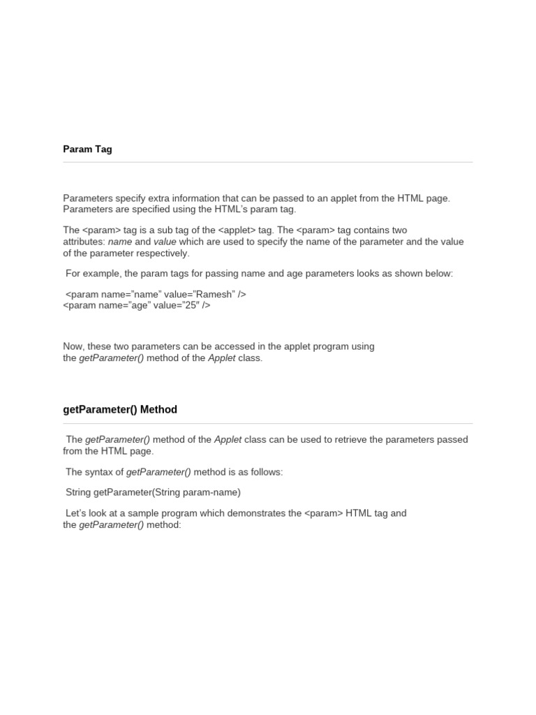 Paramtag | PDF