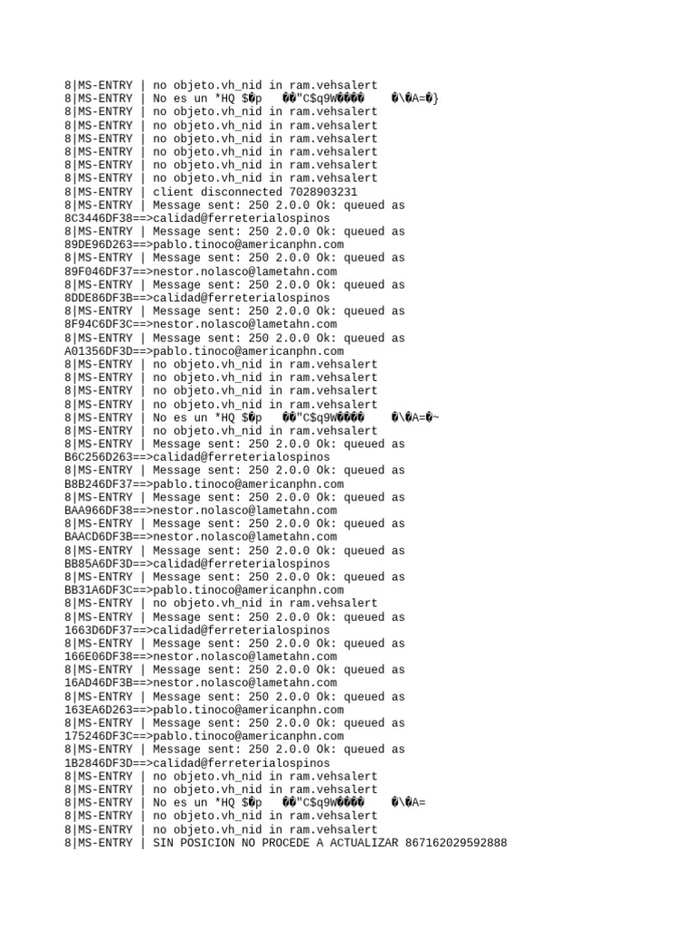 System Log and Error Report | PDF | Technology & Engineering