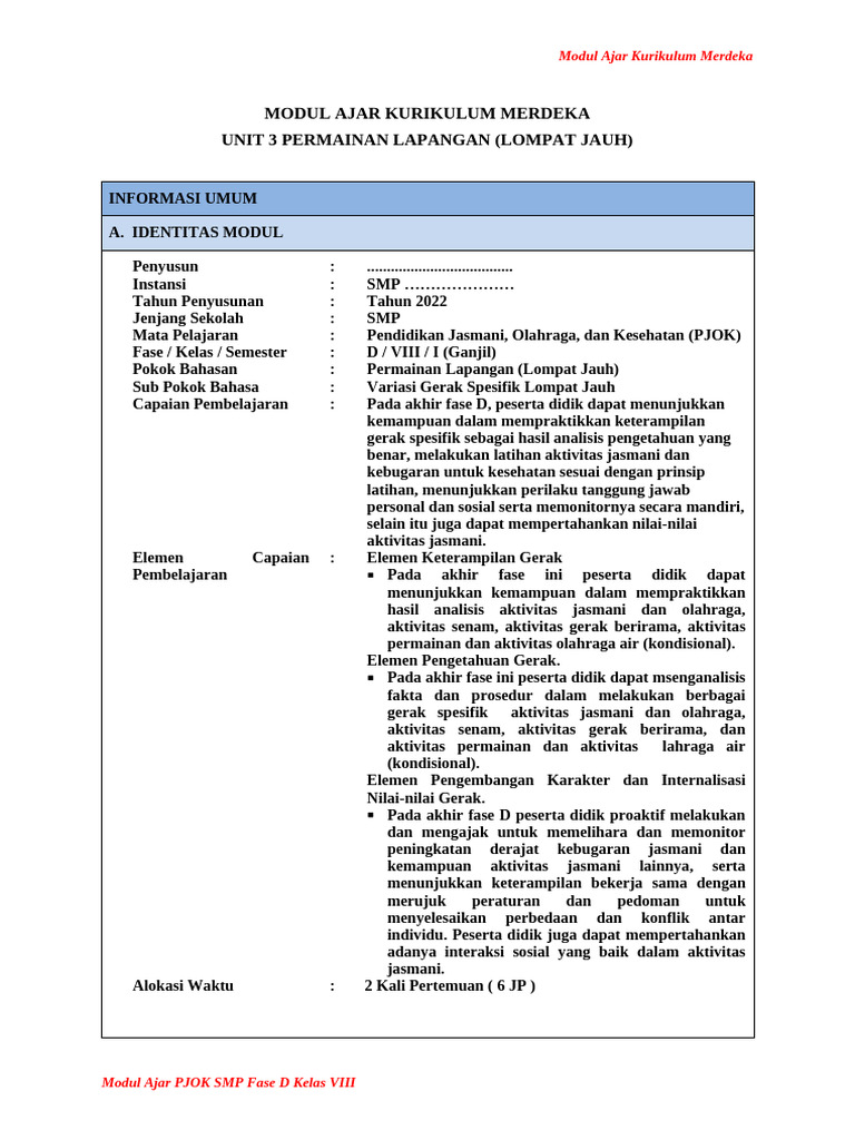 Modul Ajar Unit 3 | PDF | Career & Growth