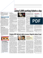 D.C. Issuing 5,000 Parking Tickets A Day
