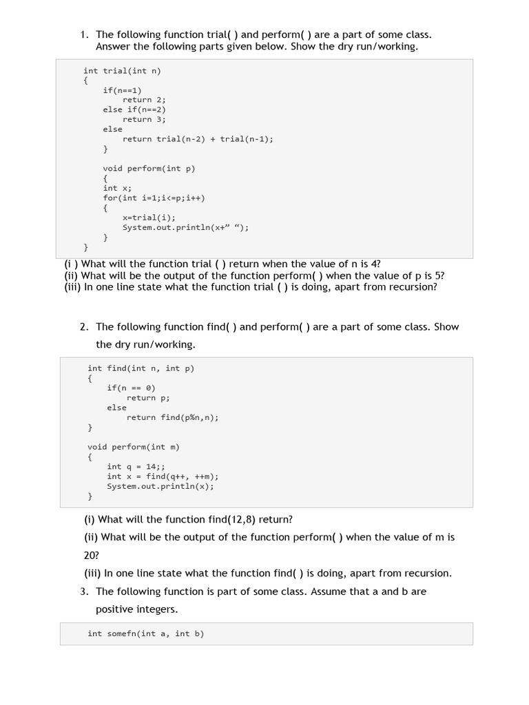 Recursion output pdf