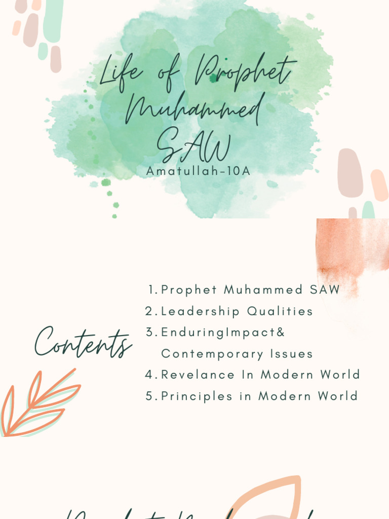 Life of Prophet Muhammed SAW | PDF