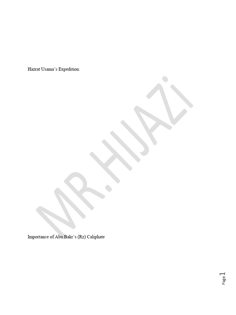09 Rightly Guided Caliphs | PDF