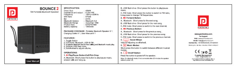 BOUNCE 2 User Manual | PDF