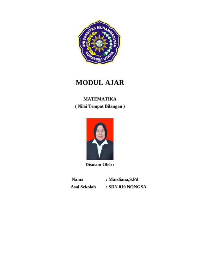 MODUL AJAR KURIKULUM MERDEKa Kelas 2 Matematika Bab I | PDF