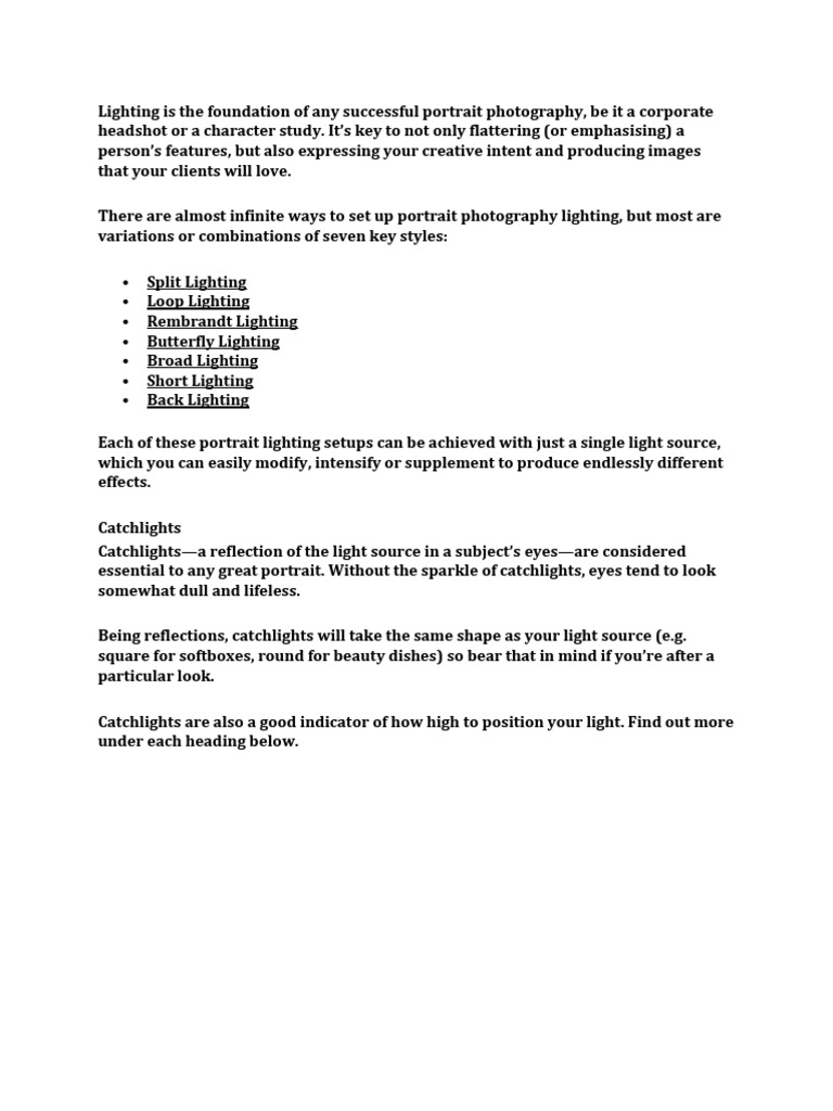 Lighting Foundation | PDF