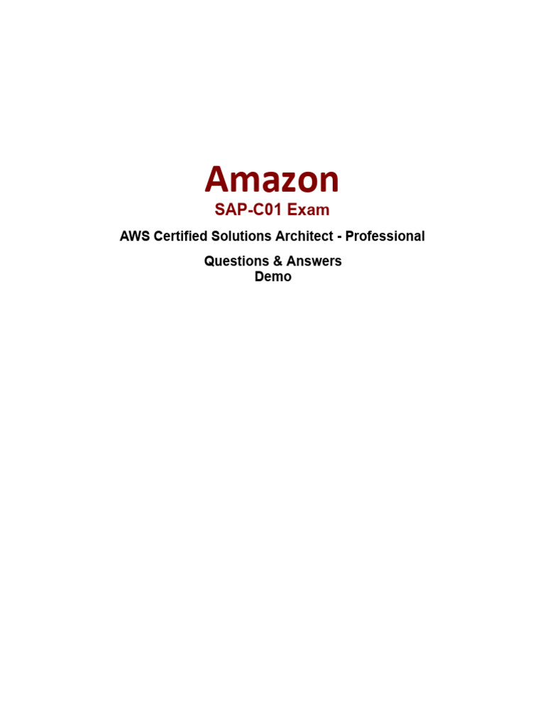 Aws certified solutions architect professional questions pdf