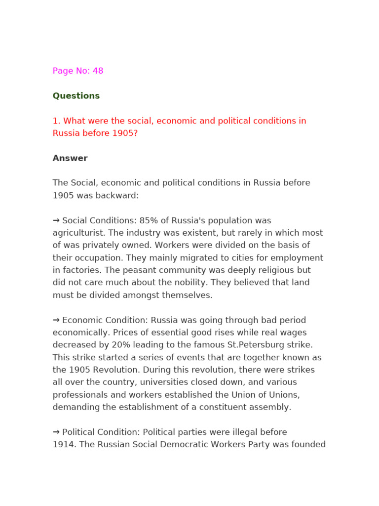 Q&A Gr9 Socialism | PDF