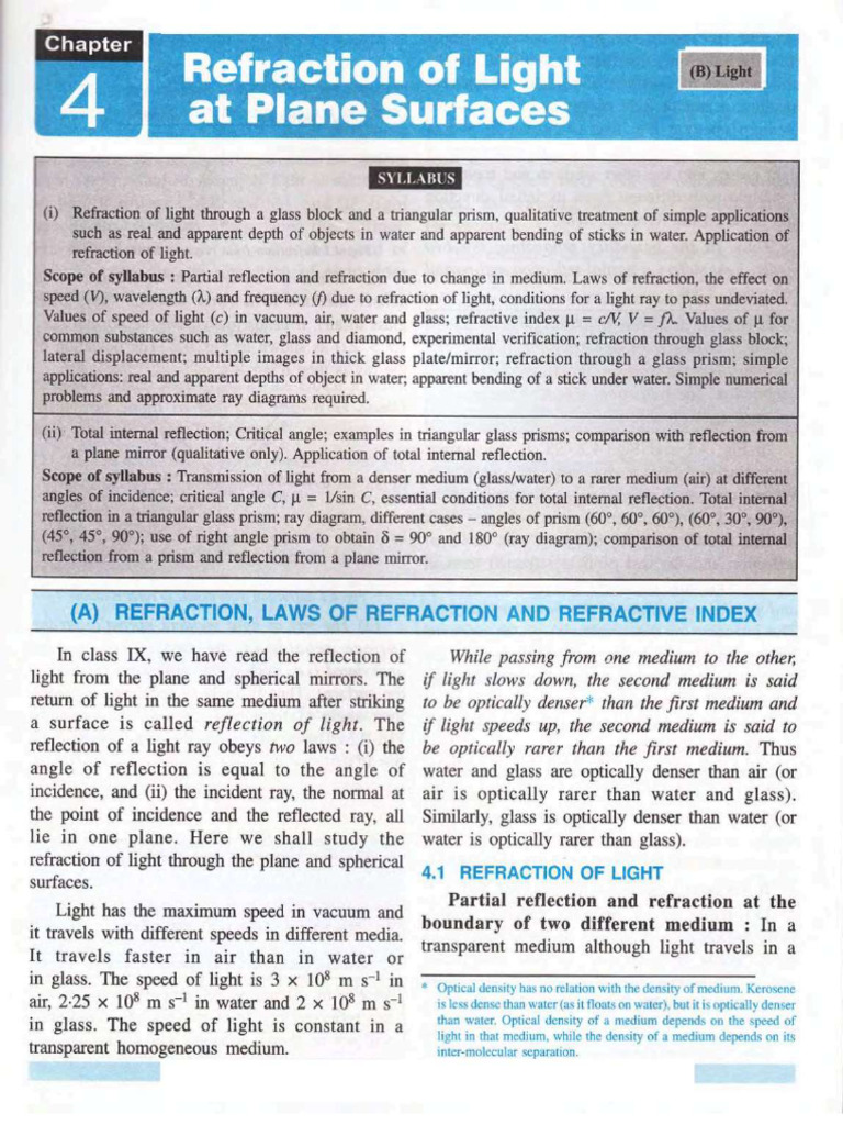 Refraction Pdf