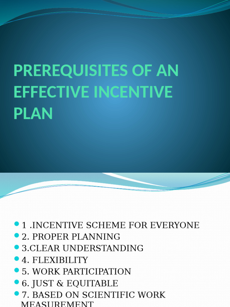 Incentive Plans | PDF