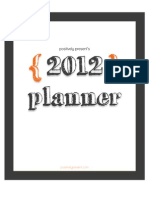 2012 Positively Present Planner