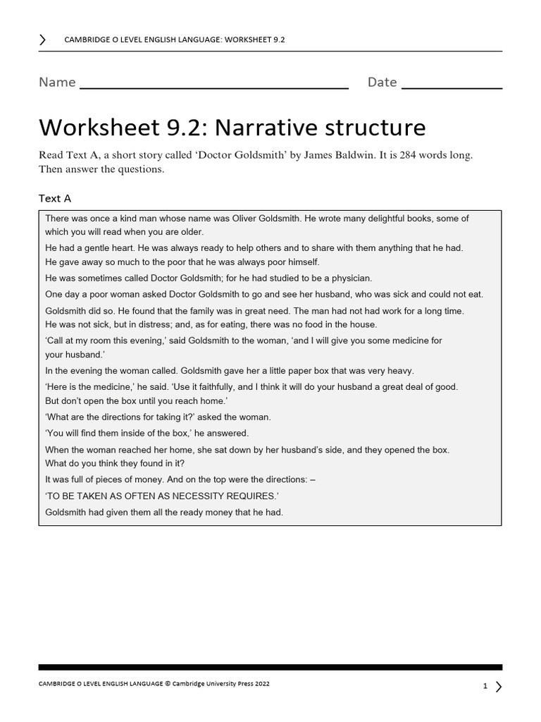 Worksheet 9.2 | PDF