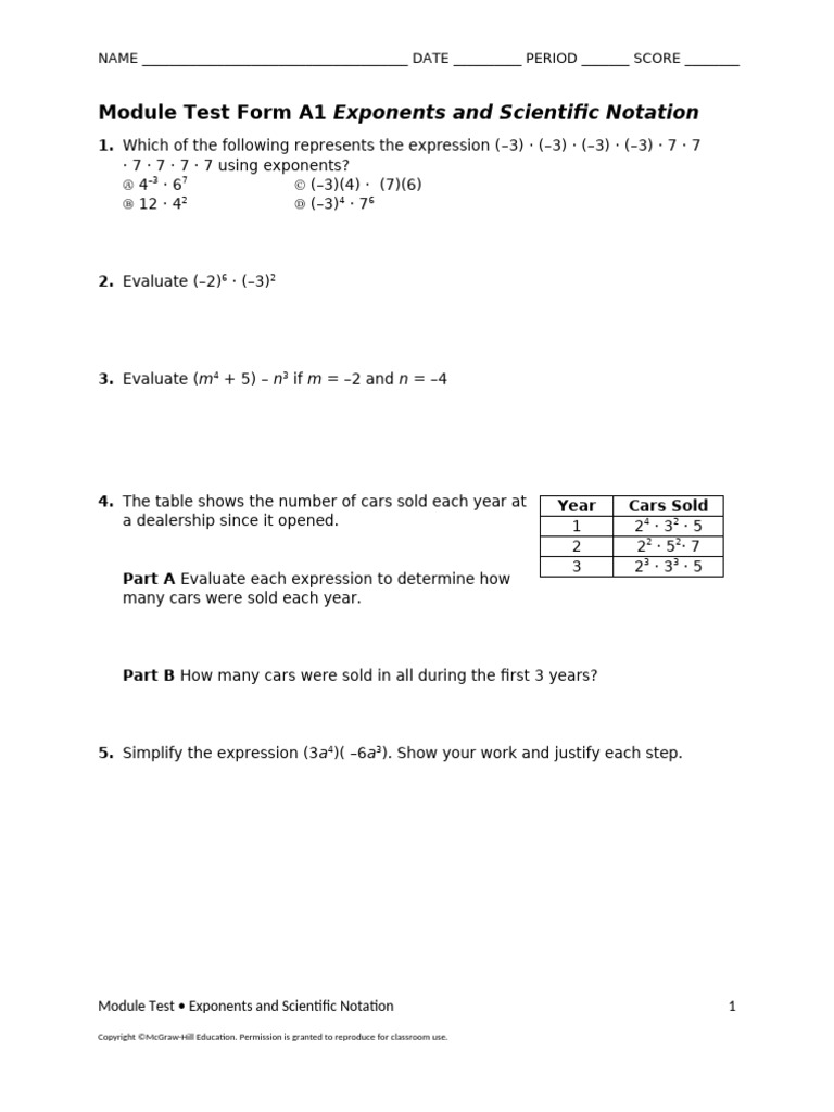 FL NA Course+3 Module+1 Test+A1 | PDF