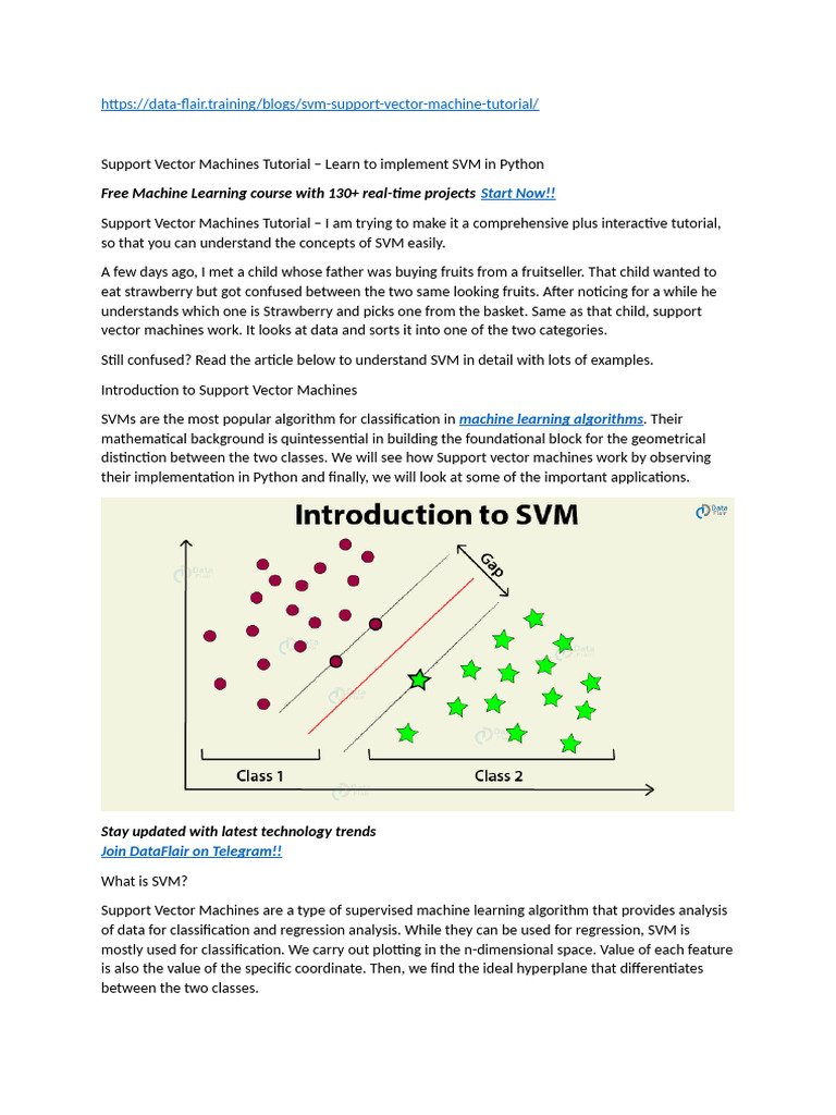 SVM-Python Example | PDF