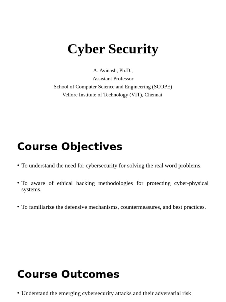 Cyber Security - 1 | PDF