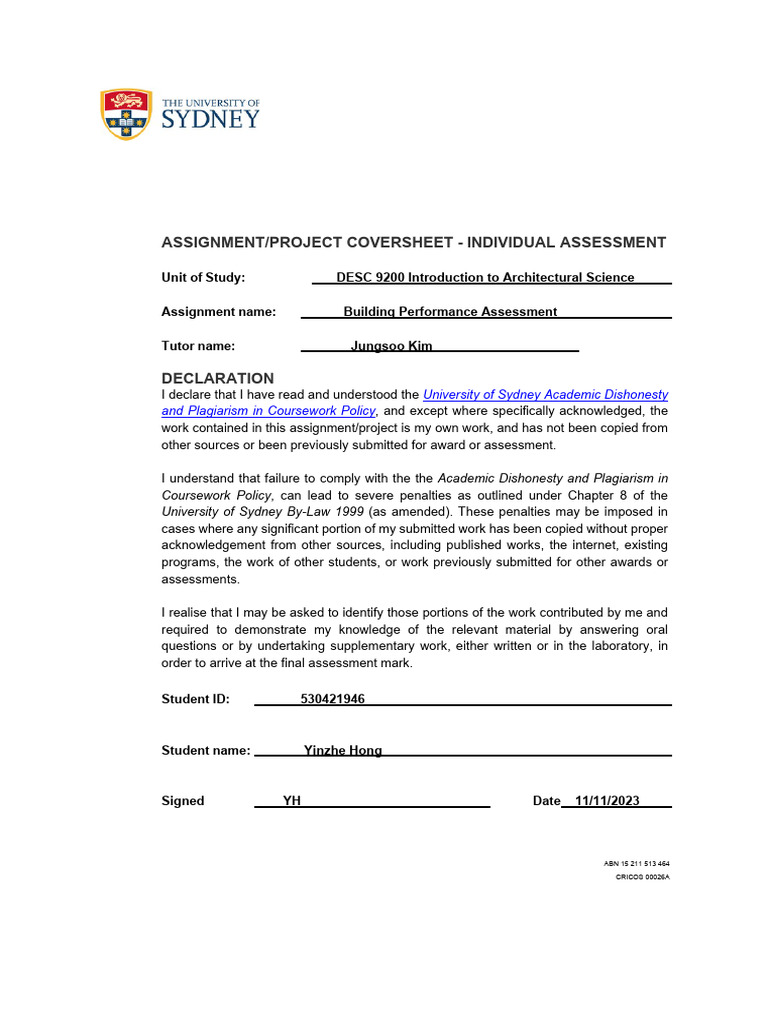 Building Performance Assessment - Microclimate | PDF