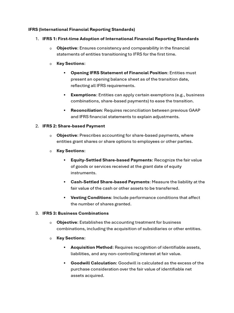 IFRS | PDF | Fair Value | Business