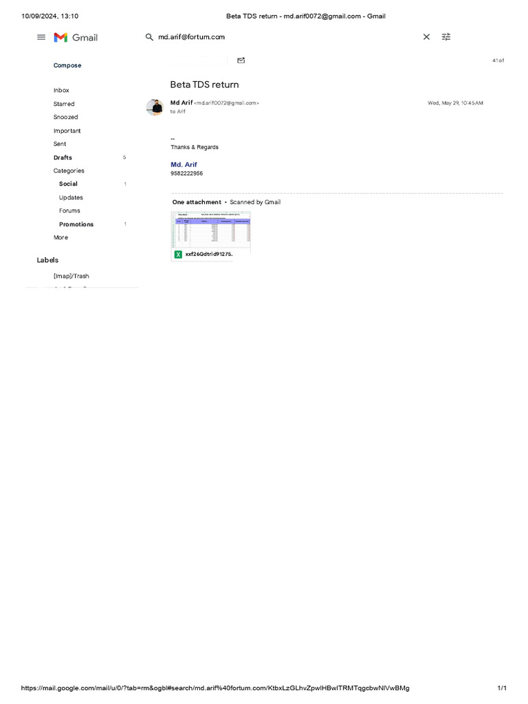 Beta tds return md arif0072 gmail com gmail pdf