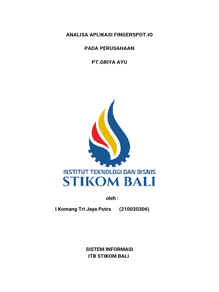 I Koamang Tri Jaya Putra Ti F Pdf