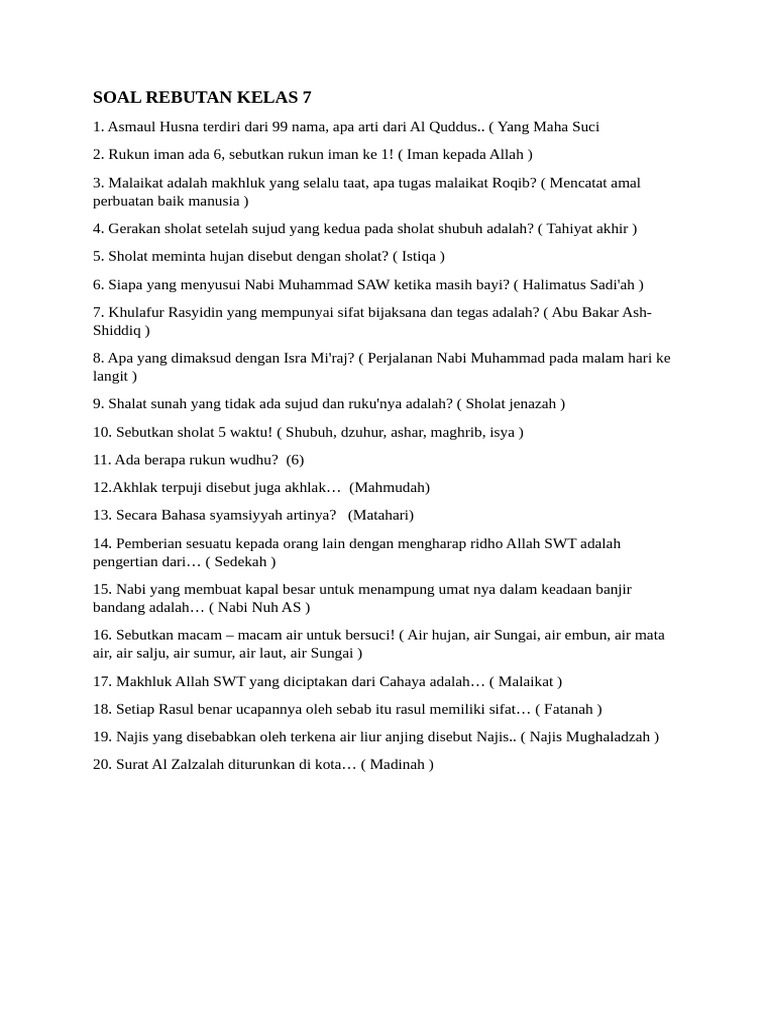 Rebutan Soal Cci'64 | PDF