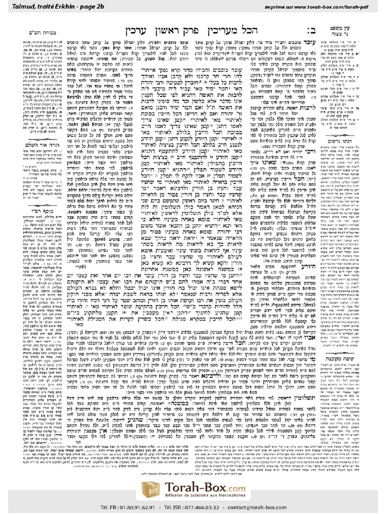 Talmud Erkhin 2b | PDF