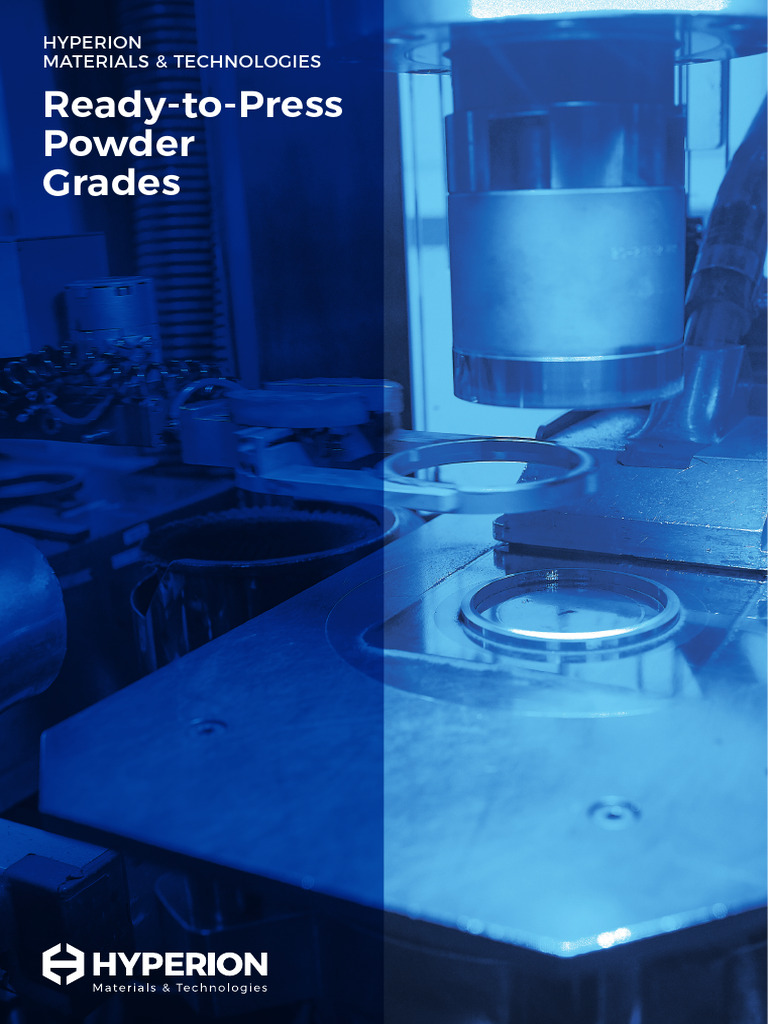 Hyperion Ready-to-Press Powder Solutions | PDF | Supply Chain | Materials