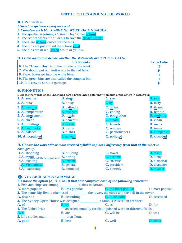 Unit 10 | PDF