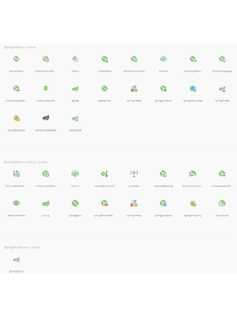 Gutter Icons Spring | PDF