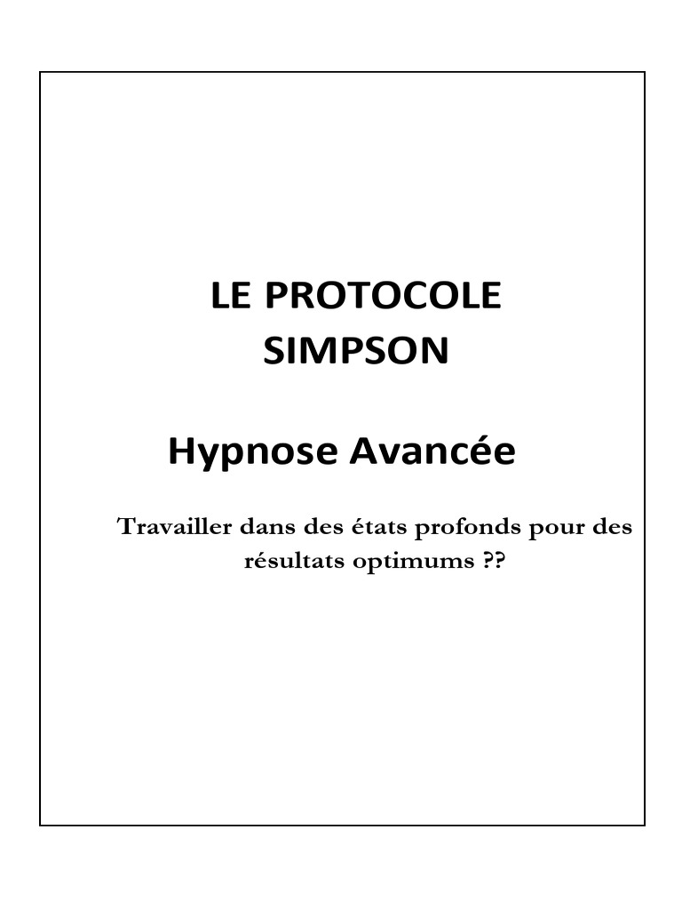 Ebook Protocole Simpson FR 240126 101025 | PDF