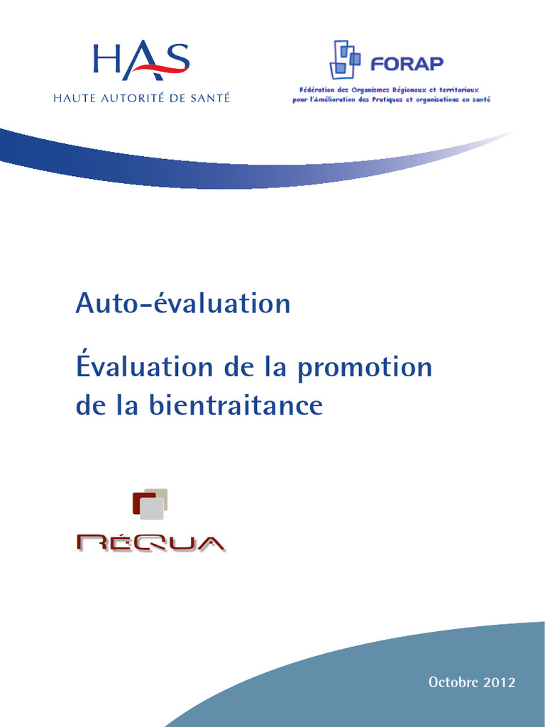 ANESM Autoévaluation de La Promotion de La Bientraitance | PDF