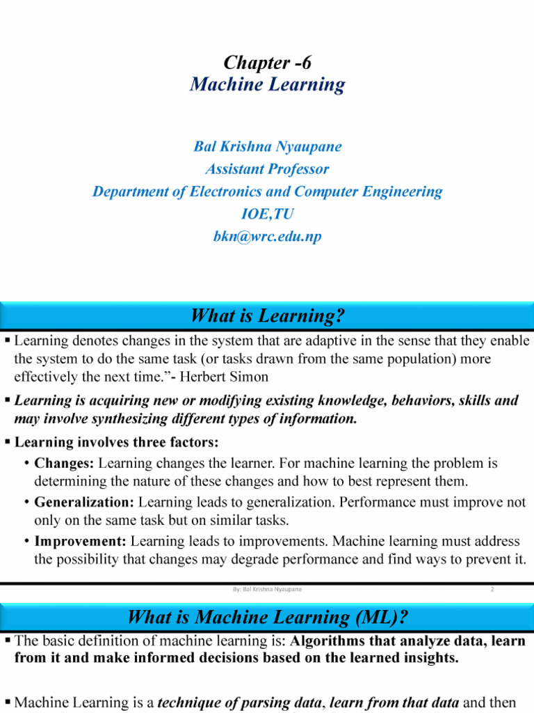 Chapter 6 Machine Learning Pdf