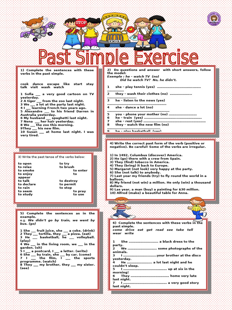 Past Simple Grammar Drills - 13779 | PDF