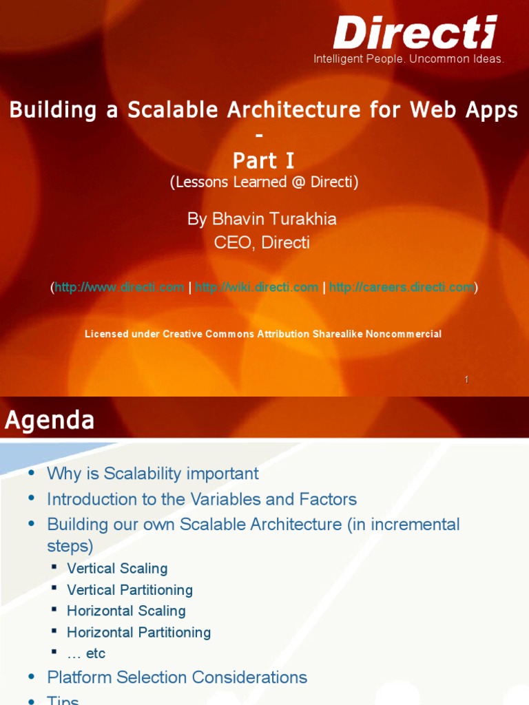 Building A Scalable Architecture | PDF | Replication (Computing ...