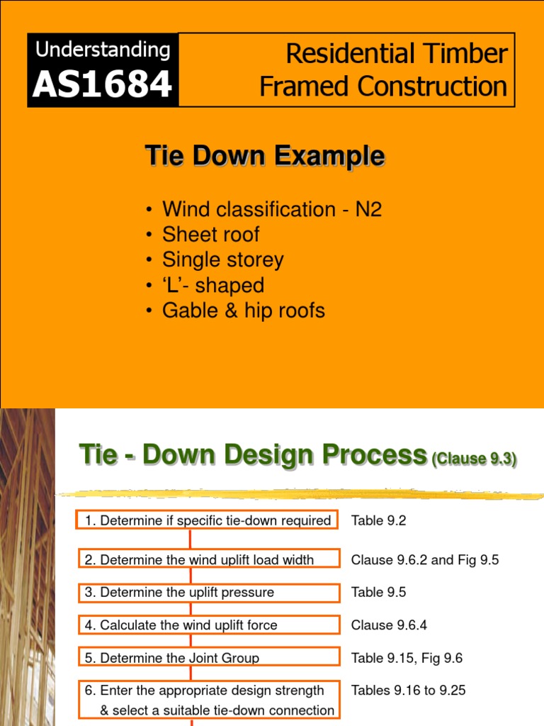 AS1684 SS N2 L Shaped House TieDown Example Nov 07 Framing