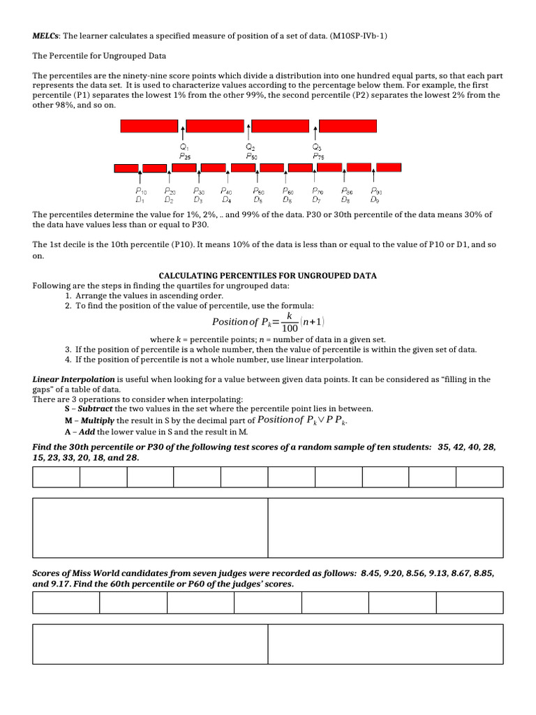 Percentile S | PDF