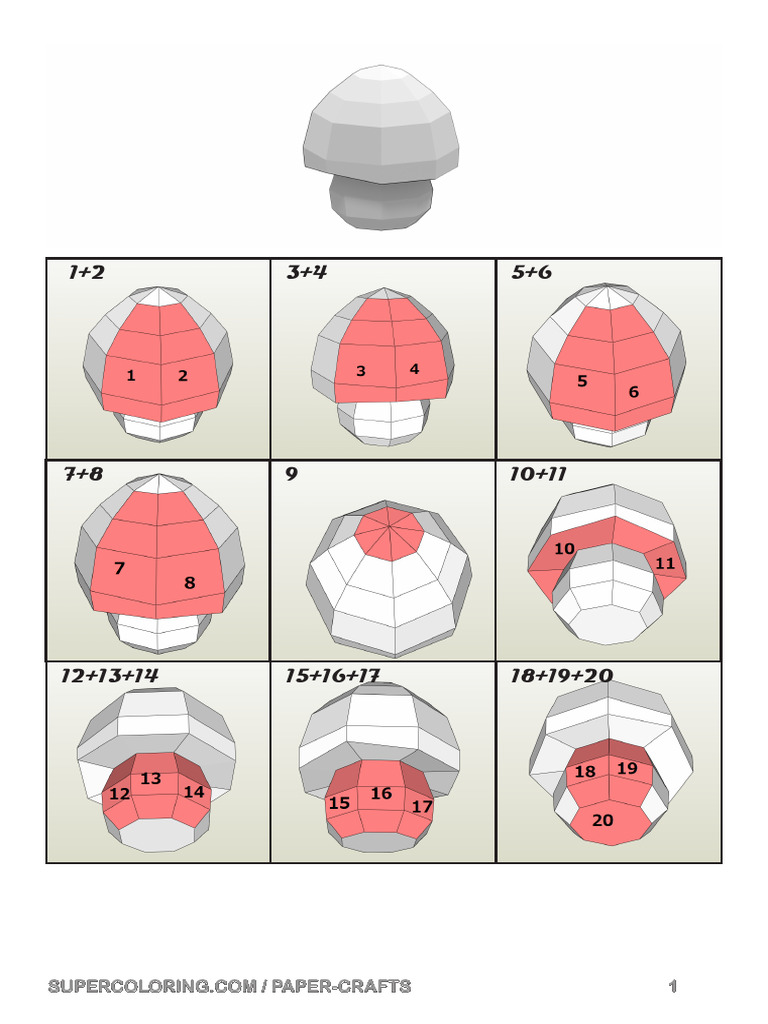 Mushroom Paper Crafts | PDF
