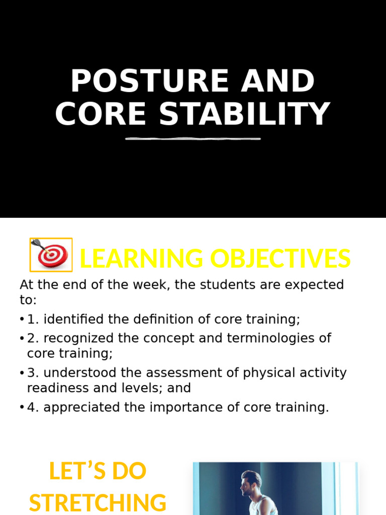 Posture and Core Stability | PDF