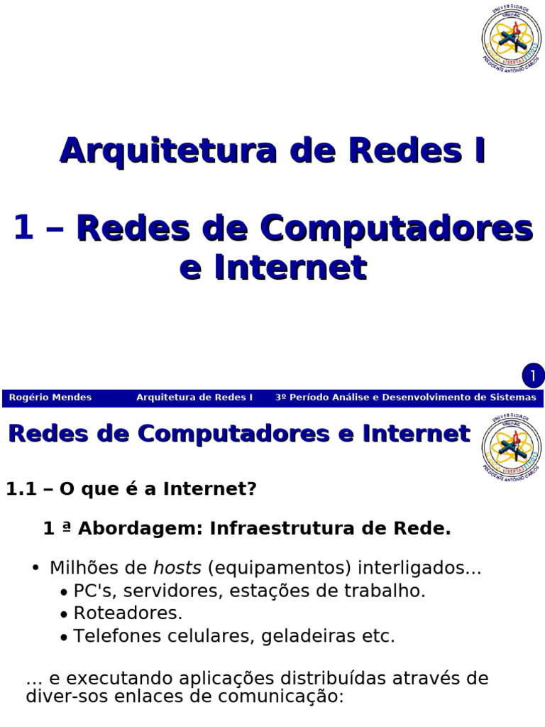 1-Redes de Computadores e Internet | PDF