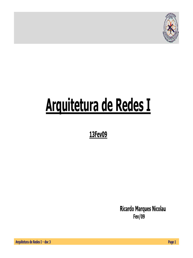 ArqI Doc3 13fev09 | PDF