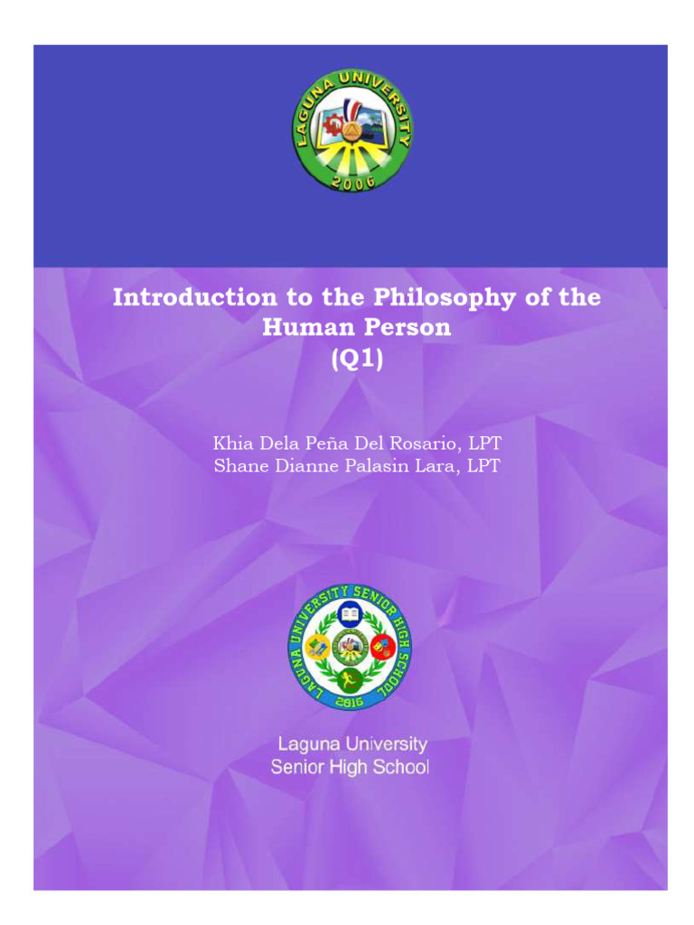 Introduction To The Philosophy of The Human Person | PDF