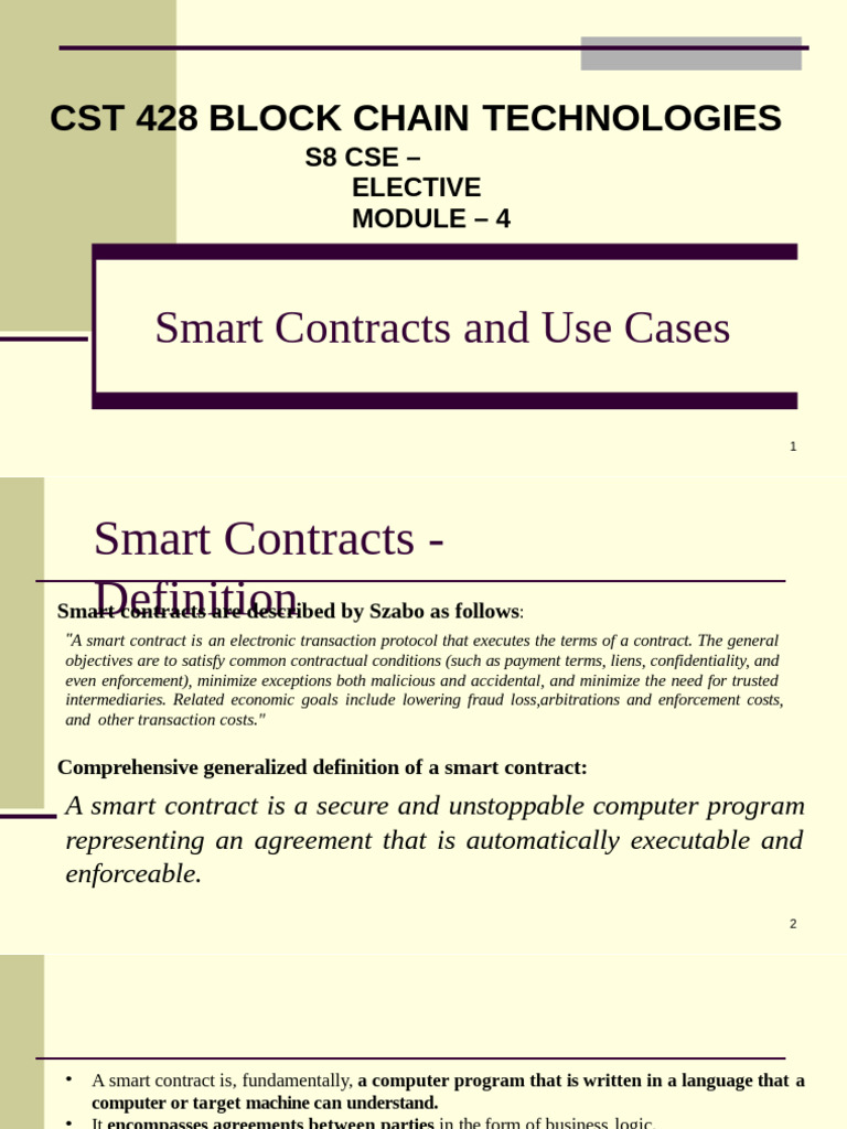 Understanding Smart Contracts and Oracles | PDF | Identity Document ...